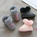 Glitter winterlaarzen kinderen met warme voering – imitatiebontrand, TPR-zool | snowboots