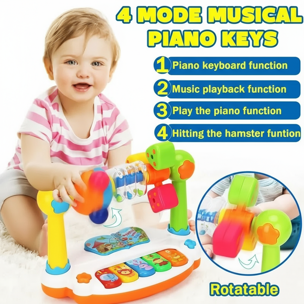 Baby Muziek Speelgoed – Interactieve Piano met Geluid & Activiteiten (0+)
