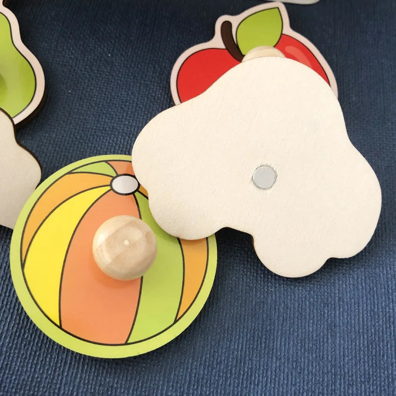Houten Fruit Puzzel – Educatief Speelgoed voor Peuters | Motoriek & Creativiteit