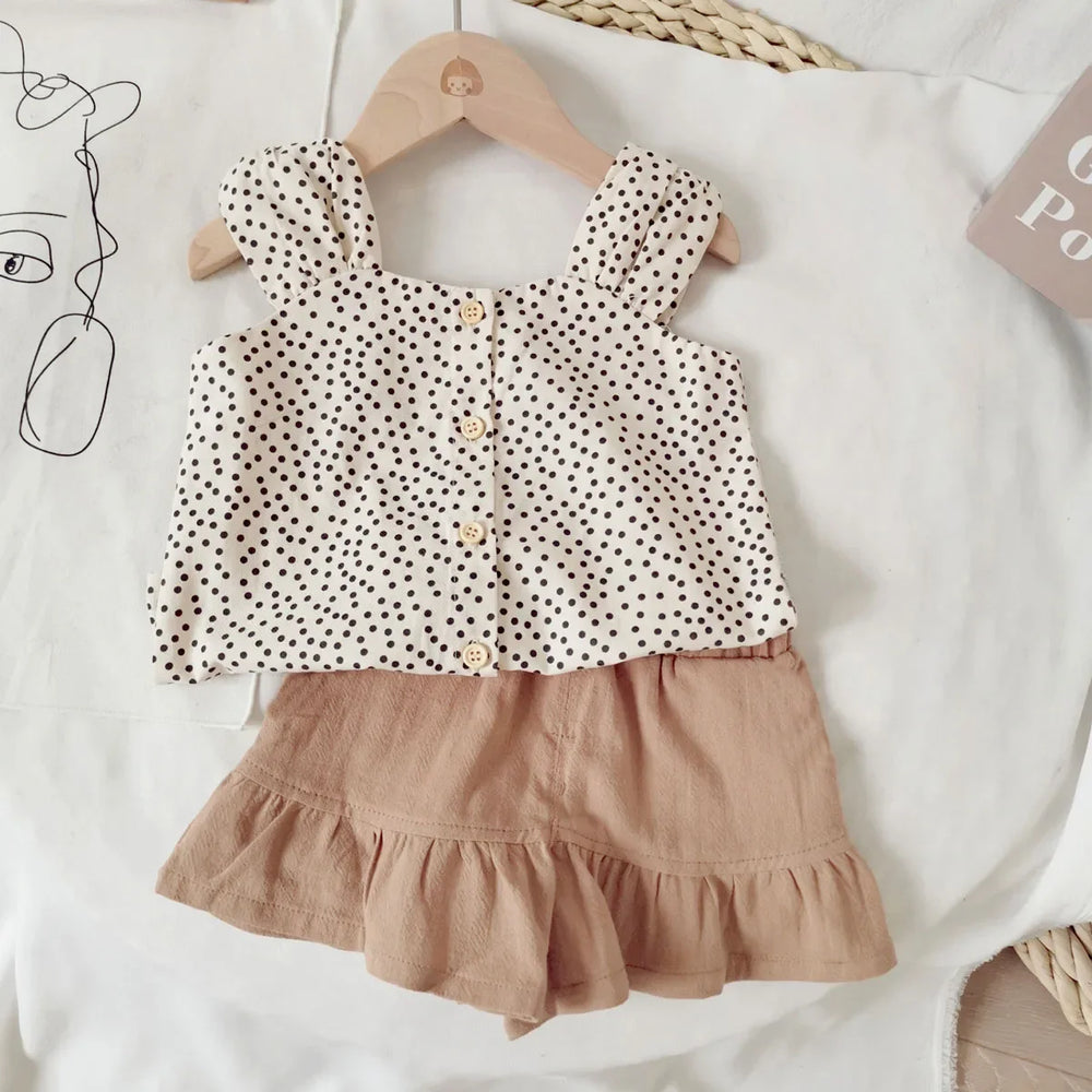 Meisjes Katoenen Zomerset – Luchtige Top & Short | 1-5 jaar