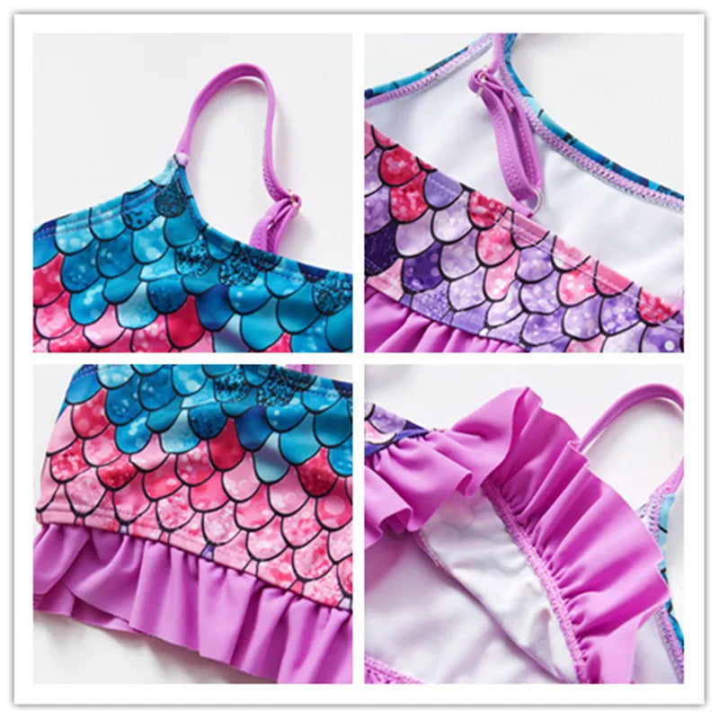 Sneldrogende Meisjes Bikini met Vrolijke Print – Comfortabel & Zomerproof (0-11 jaar)