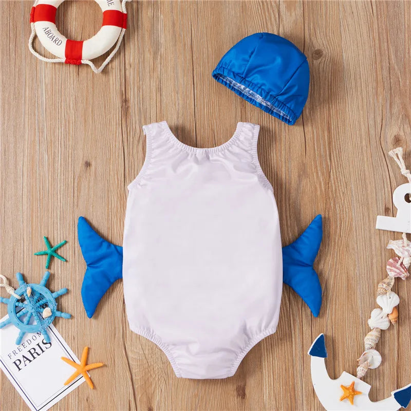 Meisjes Badpak met Hoedje – Comfortabele Zwemset voor Zomerplezier | Maat 0-4 Jaar