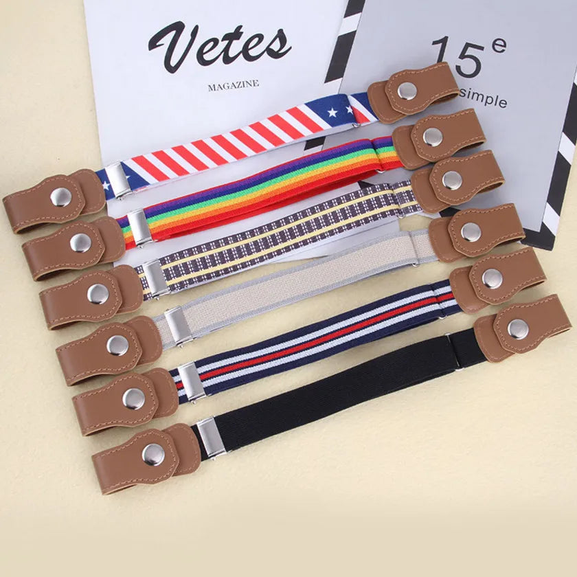 Elastische Kinder Riem – Comfortabel, Verstelbaar 40-65 cm – Veilig & Vrolijk voor Jongens & Meisjes (1-12 Jaar)