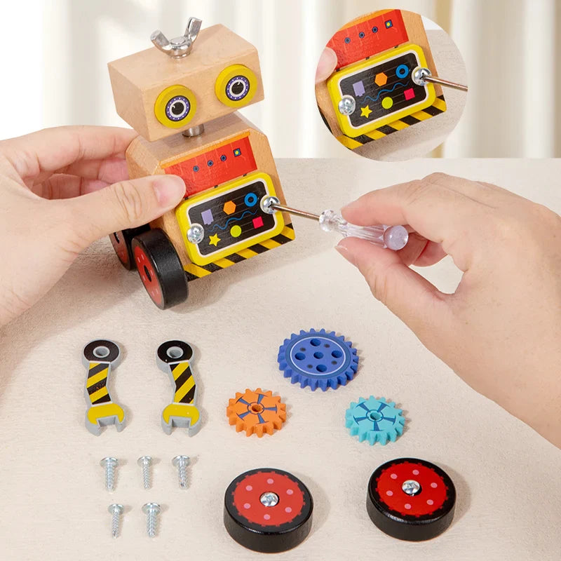 BuildBot Houten Constructiespeelgoed – Educatief Bouwspeelgoed voor Kinderen 3+ | Creativiteit & Motoriek