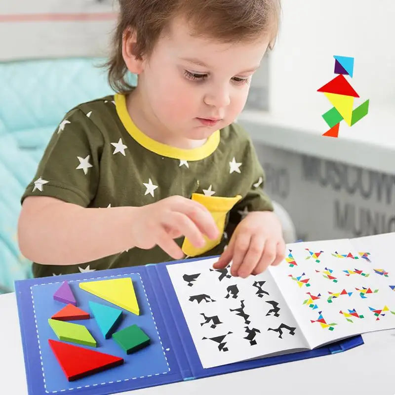 LogicCraft – Educatieve Houten Tangram Puzzel voor Kinderen