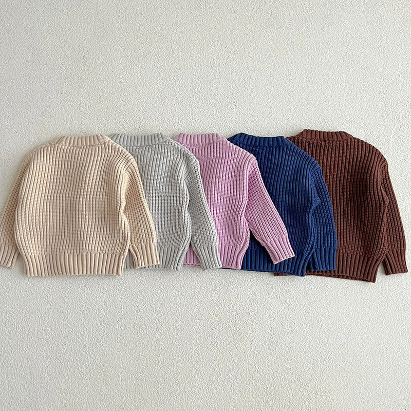 Arvella Junior CozyWeave Kids Pullover – Zachte Unisex Katoenen Kindertrui voor Herfst en Winter