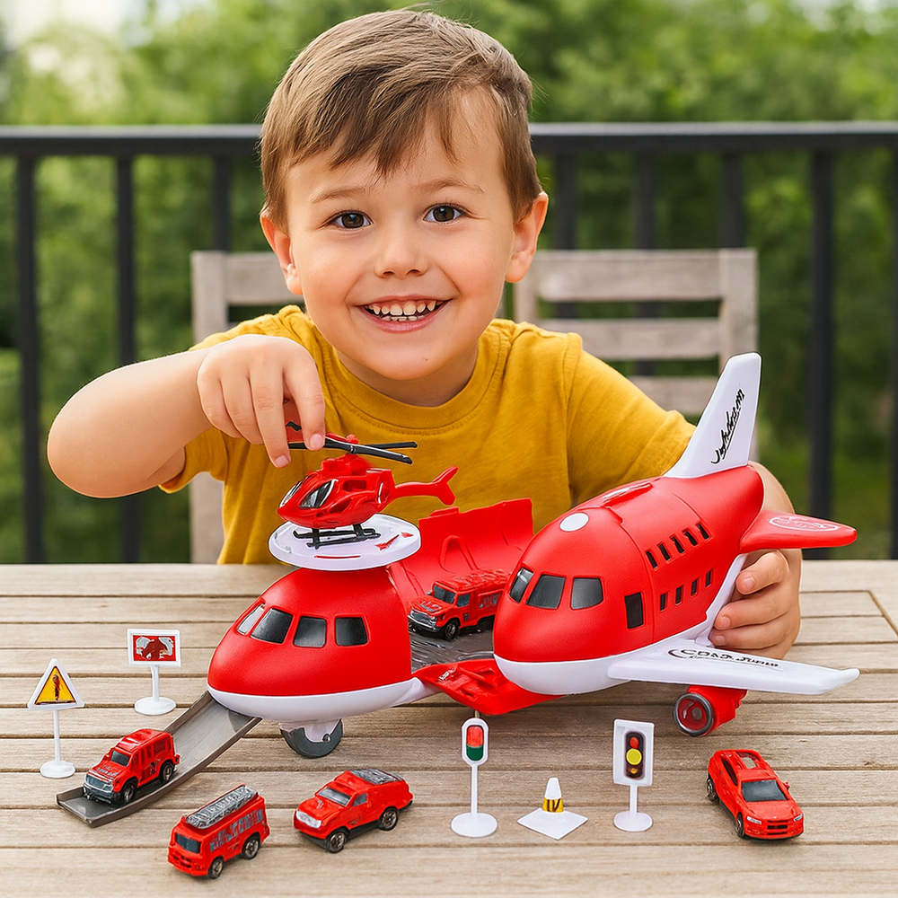 SkyPort Adventure Playset – Educatief Vliegveld Speelgoed voor Kinderen 3+ | Creatief Rollenspel & Motorische Vaardigheden