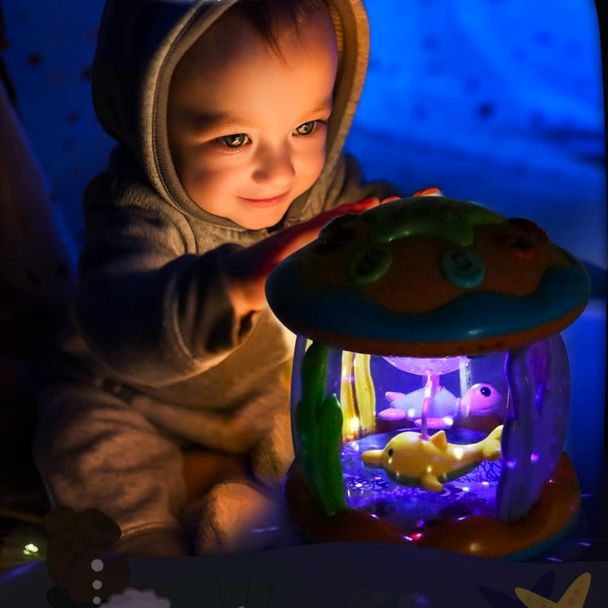 Sterrenprojector Nachtlampje voor Baby – Rustgevend Nachtlicht met Muziek