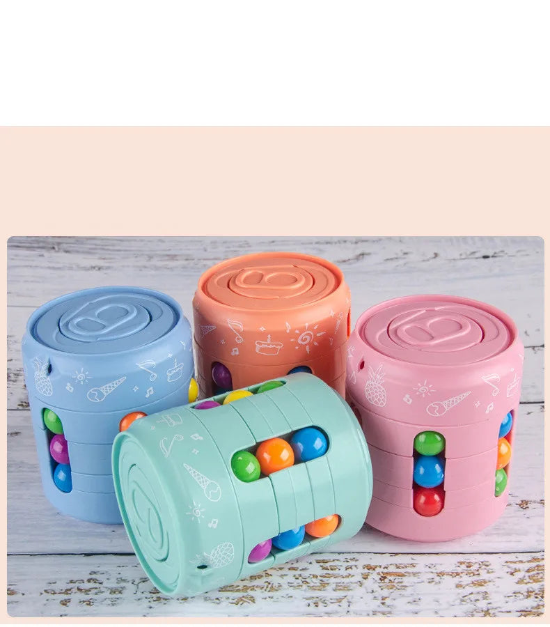 SpinMind Cube – Stressverlichting & Focus Trainer | Educatieve Fidget Kubus voor Kinderen & Volwassenen