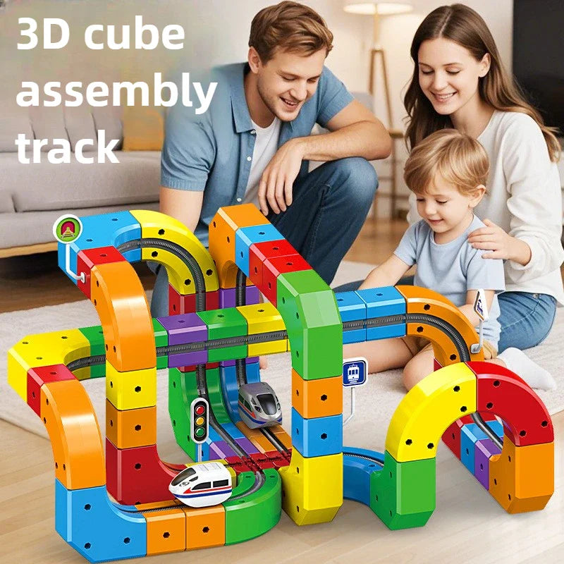 Playvero BuildSphere – Magnetisch Bouw- en Railsysteem voor Creatief en Educatief Speelplezier