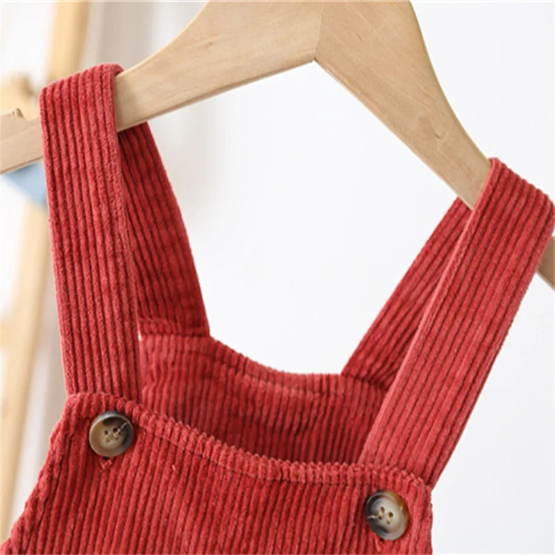 Velora Babywear Loomi Rib Overall – Unisex Baby Tuinbroek van Zacht Katoen voor Alle Seizoenen