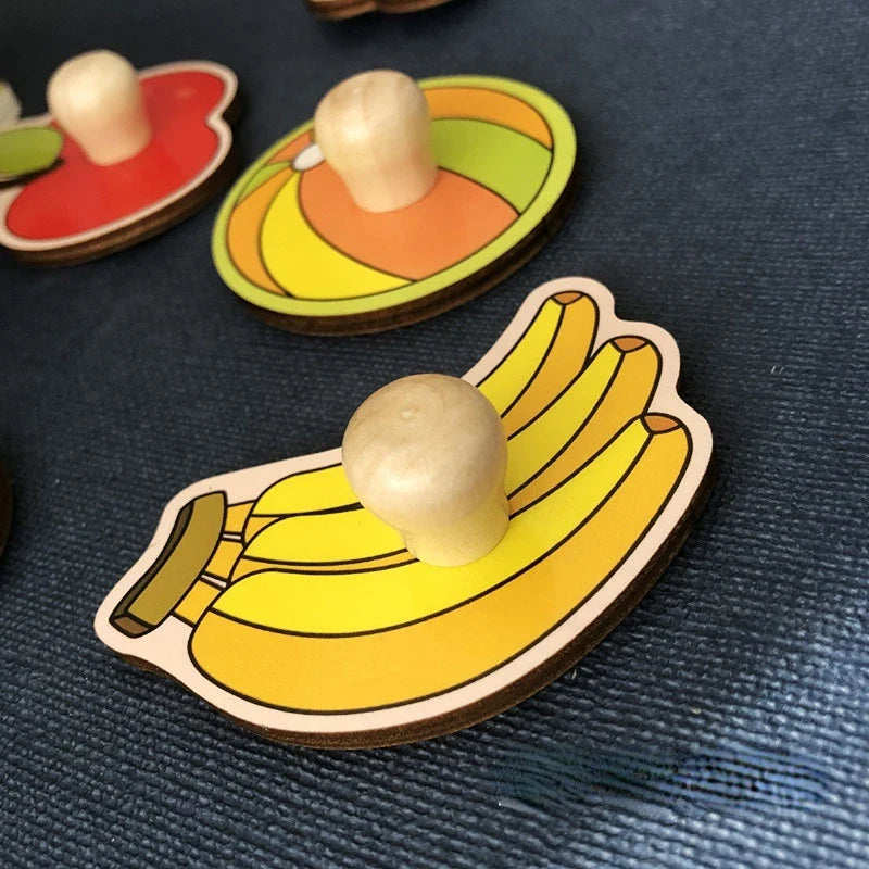 Houten Fruit Puzzel – Educatief Speelgoed voor Peuters | Motoriek & Creativiteit