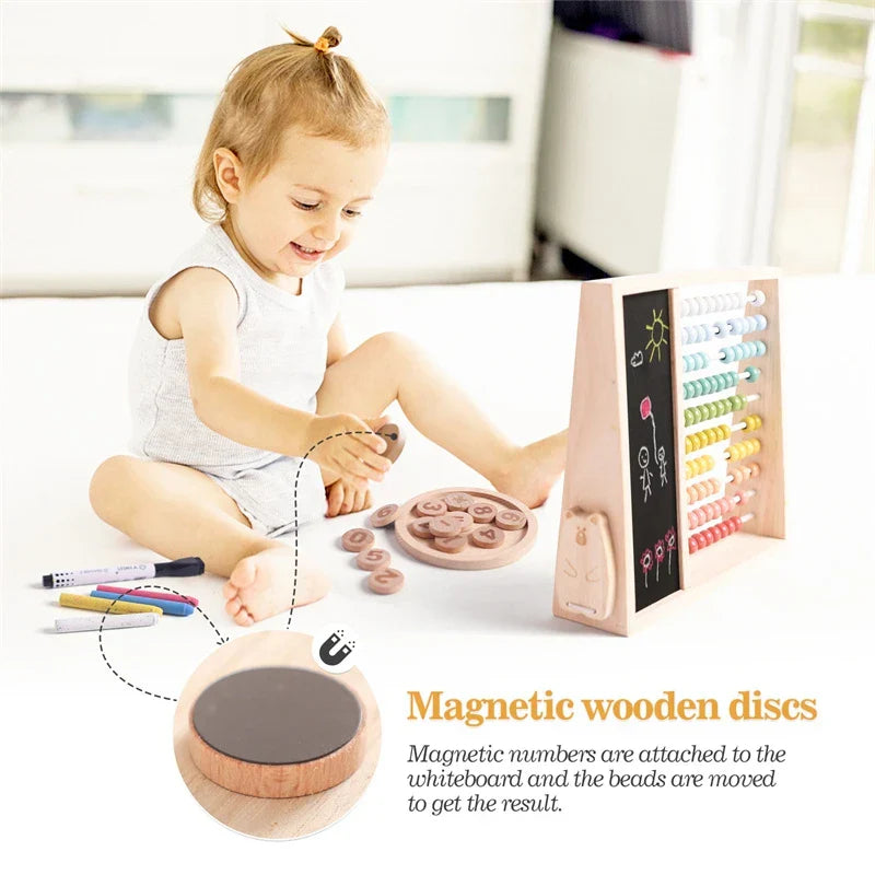 Telraam Kind Hout – Leren Rekenen Speelgoed (3+)