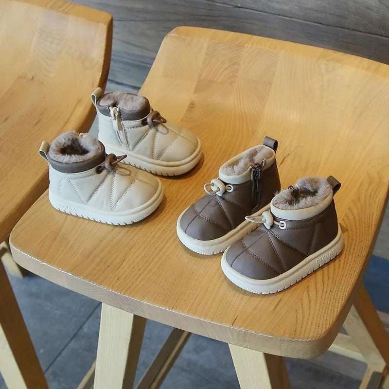 Nordiva Kids FrostStep Kinder Winterschoenen – Warme Antislip Winterlaarsjes voor Baby en Peuter