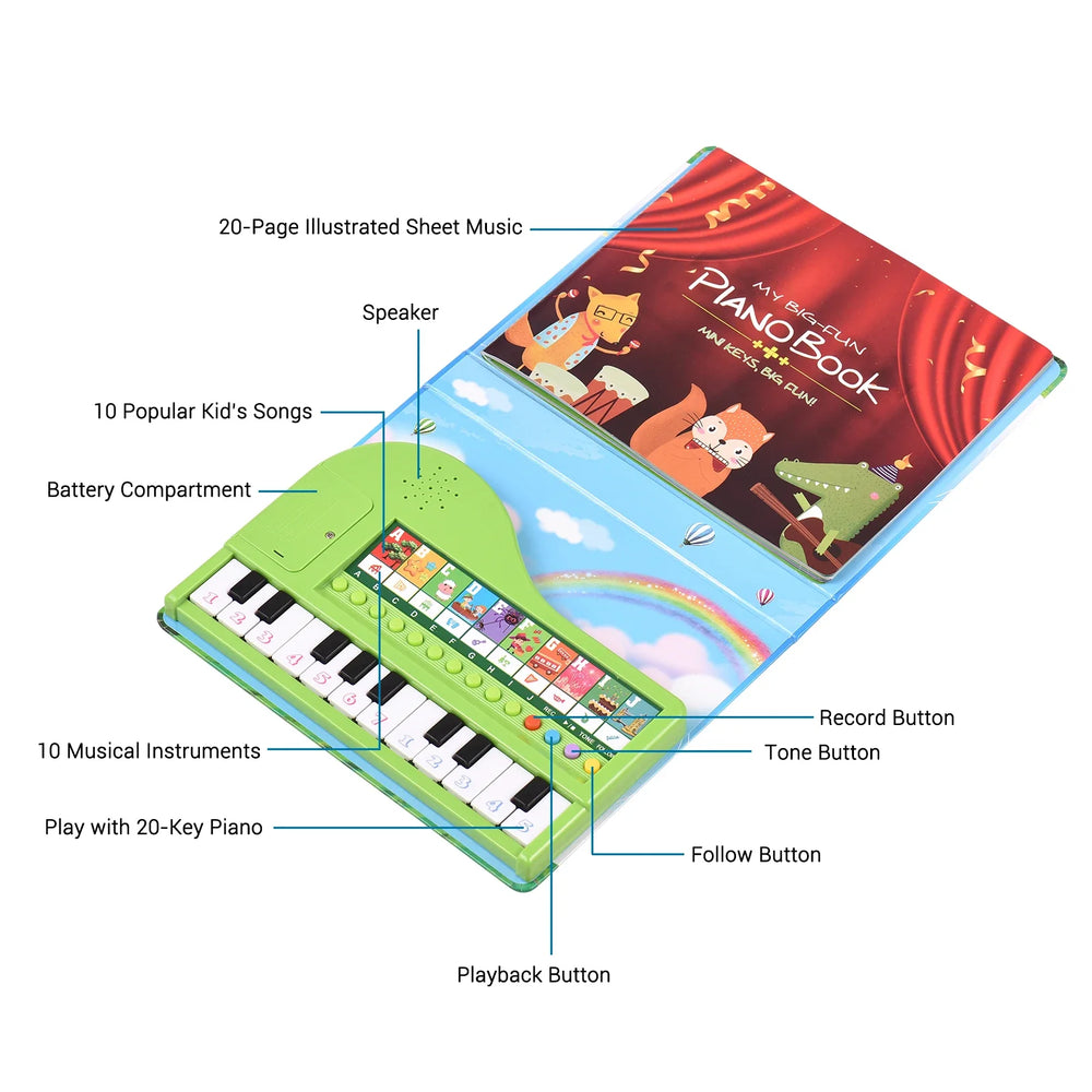 Melody Explorer Muzikaal Speelboek Piano – Leer Spelenderwijs Muziek & Creativiteit
