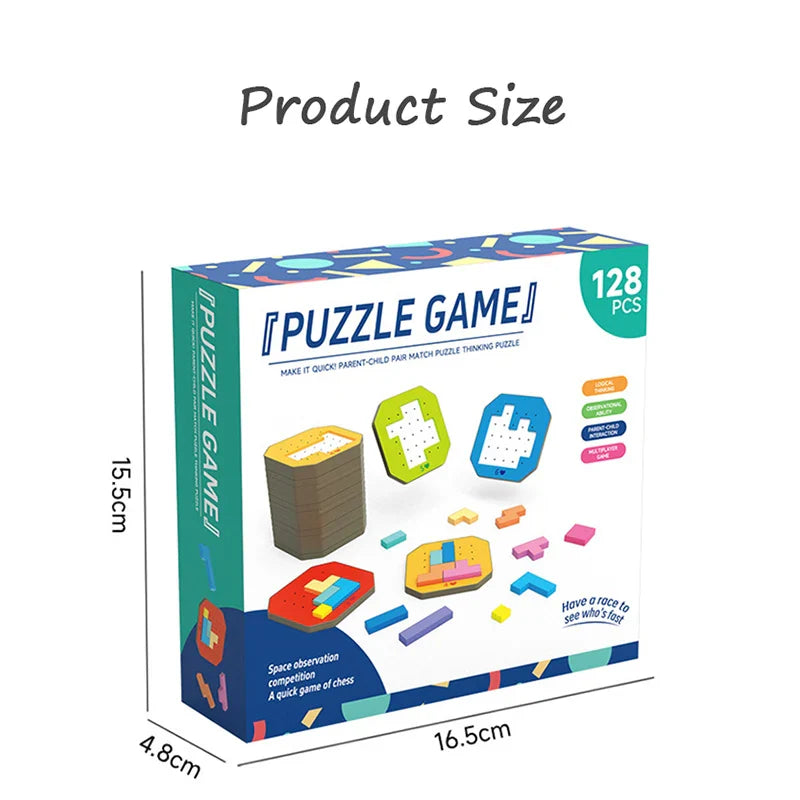 Logische Blokken Geometrische Puzzel – Educatief Speelgoed voor Kinderen
