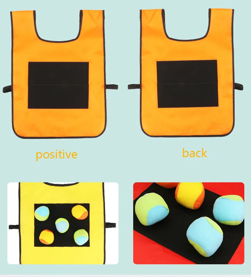 CatchCrew Actief Teamspel Vest – Klittenband Vangspel voor Kinderen – Buitenspeelgoed voor Beweging & Samen Spelen