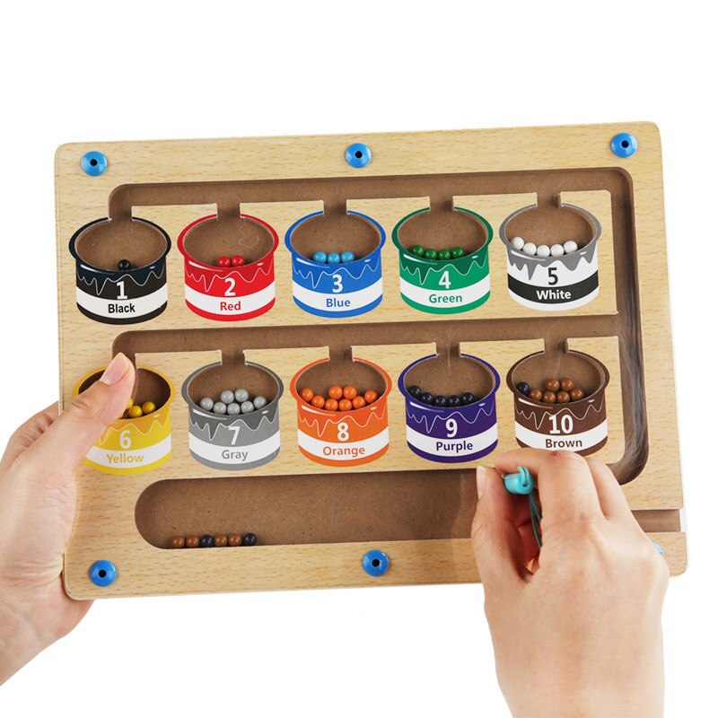 WoodlandJoy Magnetisch Sorteerbord – Educatief Doolhofspel voor Kinderen