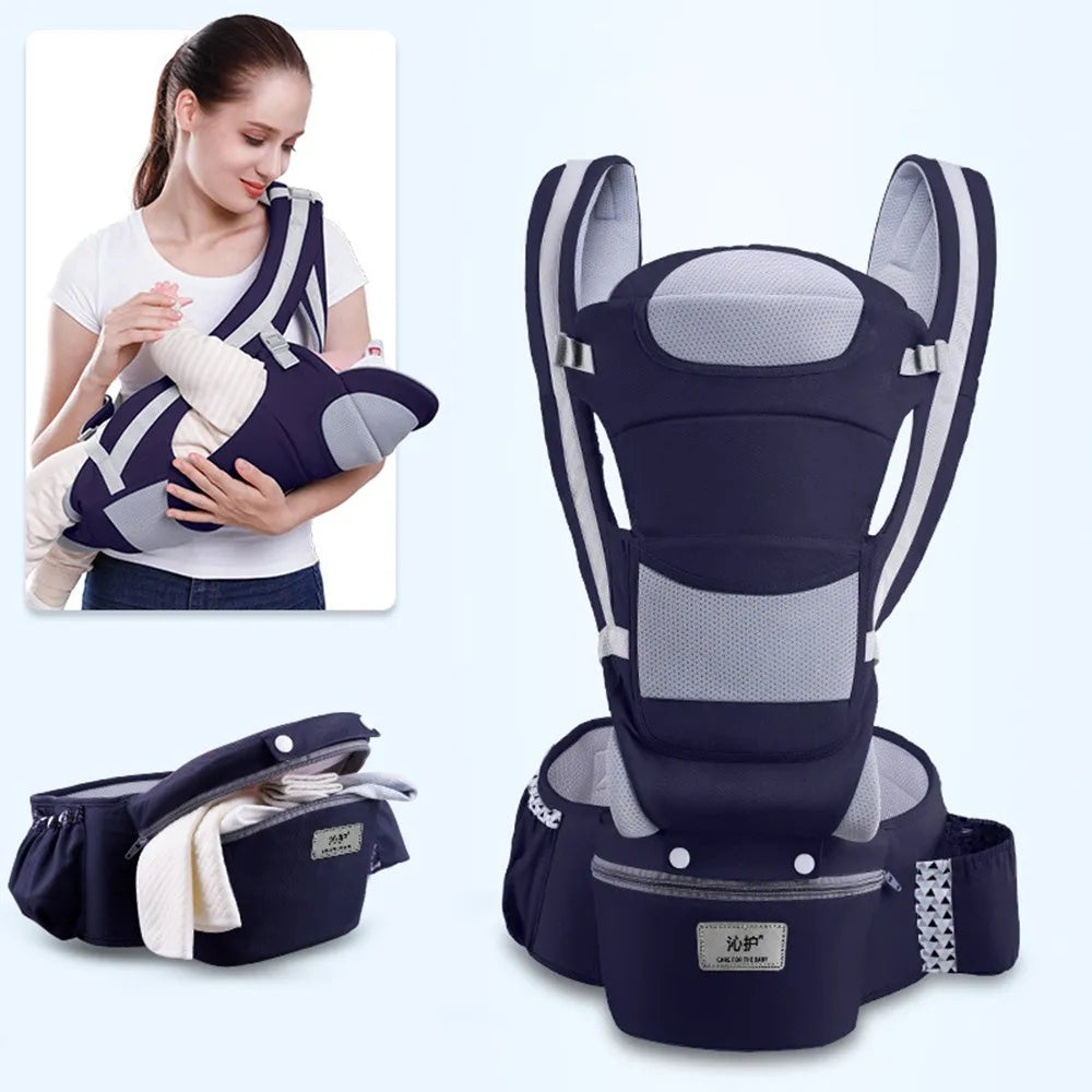 ErgoComfort Draagzak – Ergonomische Babydrager van Ademend Katoen | Comfortabel & Verstelbaar tot 18 kg
