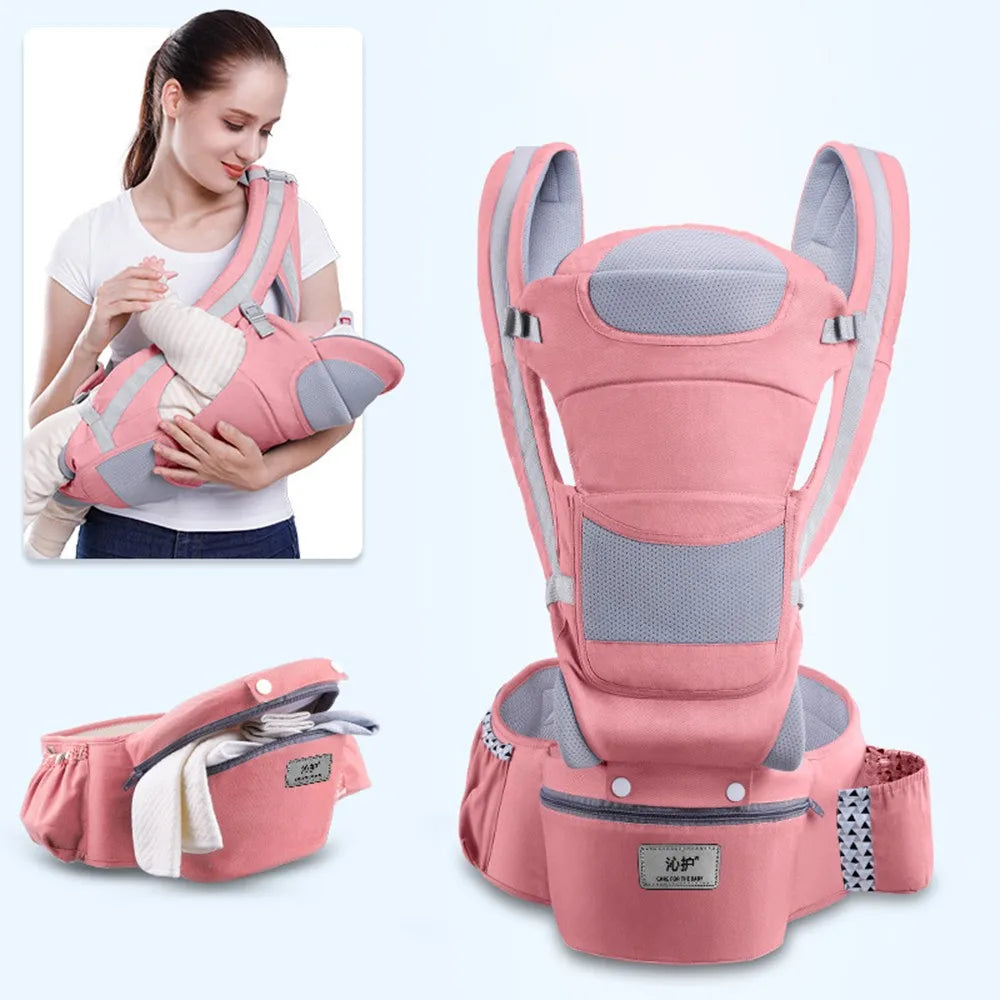 ErgoComfort Draagzak – Ergonomische Babydrager van Ademend Katoen | Comfortabel & Verstelbaar tot 18 kg