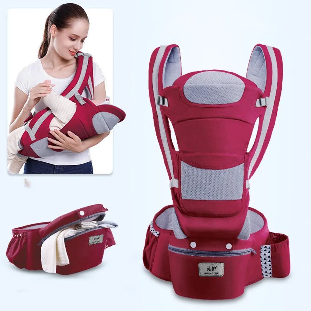 ErgoComfort Draagzak – Ergonomische Babydrager van Ademend Katoen | Comfortabel & Verstelbaar tot 18 kg