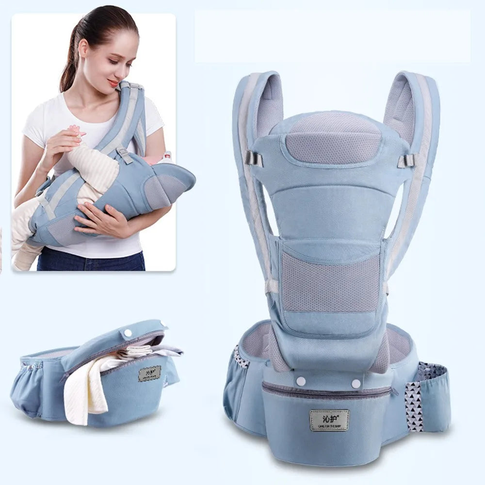 ErgoComfort Draagzak – Ergonomische Babydrager van Ademend Katoen | Comfortabel & Verstelbaar tot 18 kg