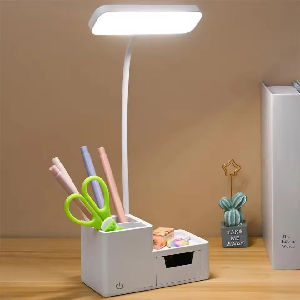 NovaGlow LED bureaulamp – Oplaadbaar, Dimbaar & Vouwbaar voor Studeren, Lezen & Thuiswerk