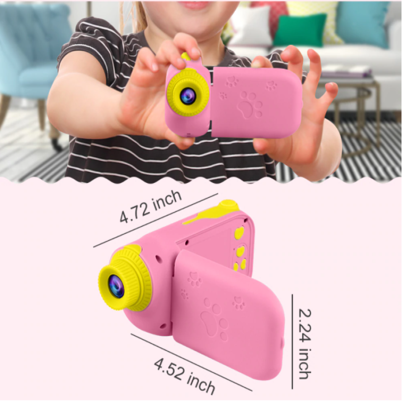 MiniSnap Kinder Camera – 12MP Digitale Speelgoedcamera met Filters, Video & Spelletjes voor Creatieve Kinderen