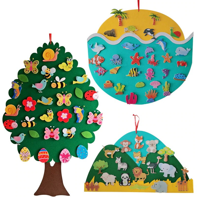 StoryWeave Felt Learning Board – Educatief Viltbord voor Creatief Spel & Verhalen