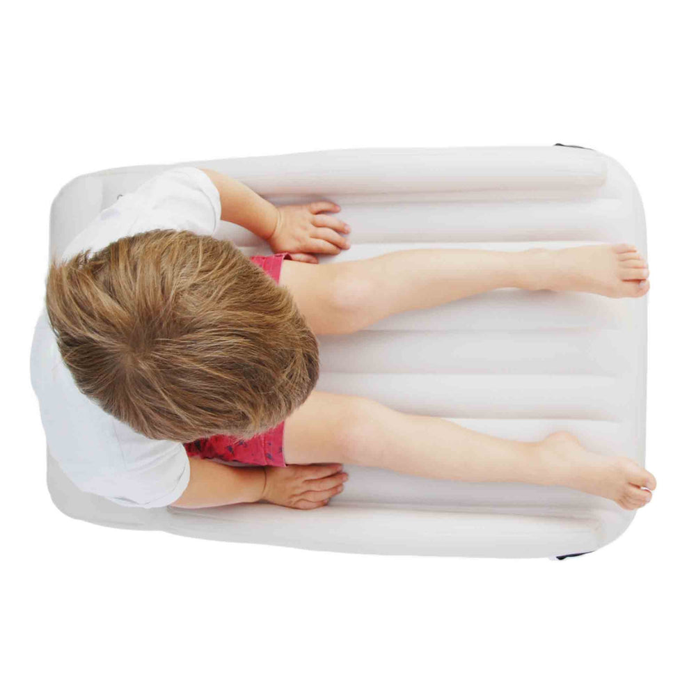 Kinder Reismatras – Opblaasbaar Luchtbed met Pomp | Comfortabel Slaapplekje voor Auto, Vliegtuig & Vakantie