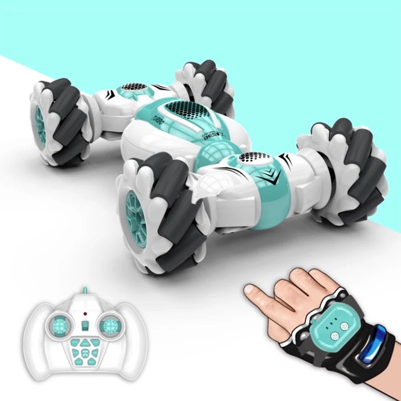 StuntDrive RC Stuntauto – Dubbelzijdige Afstandsbediening Auto met Handbesturing | Snelheid tot 30 km/h