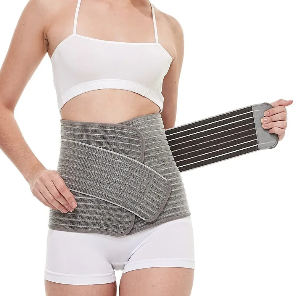 Postpartum buikband met zachte compressie – verstelbaar, ademend, bamboevezel | herstelband