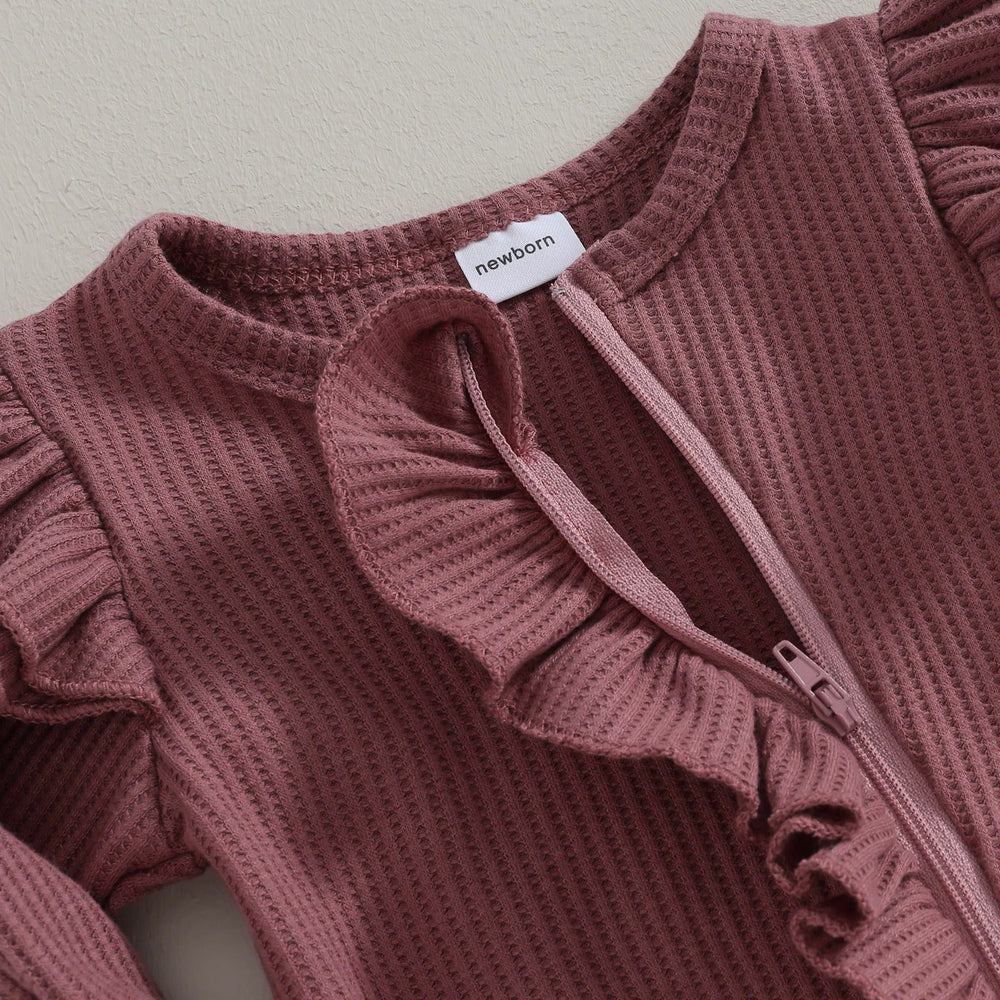 LumaLily Baby Jumpsuit Set voor Meisjes – Zacht, Comfortabel & Schattig met Haarband – Perfect voor Dagelijks Gebruik en Speciale Gelegenheden