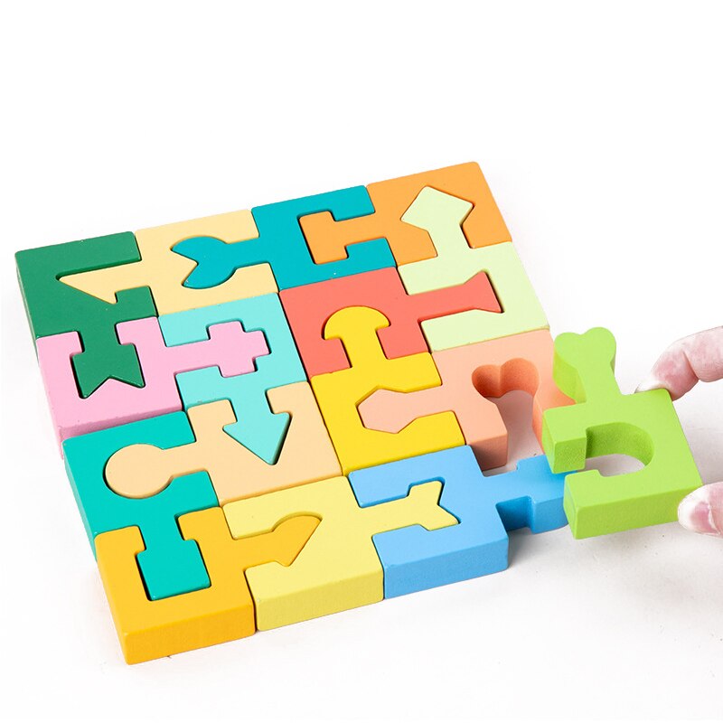 Montessori Inlegpuzzel voor Peuters – Houten Vormenspel voor Motoriek & Ontwikkeling (2-8 jaar)