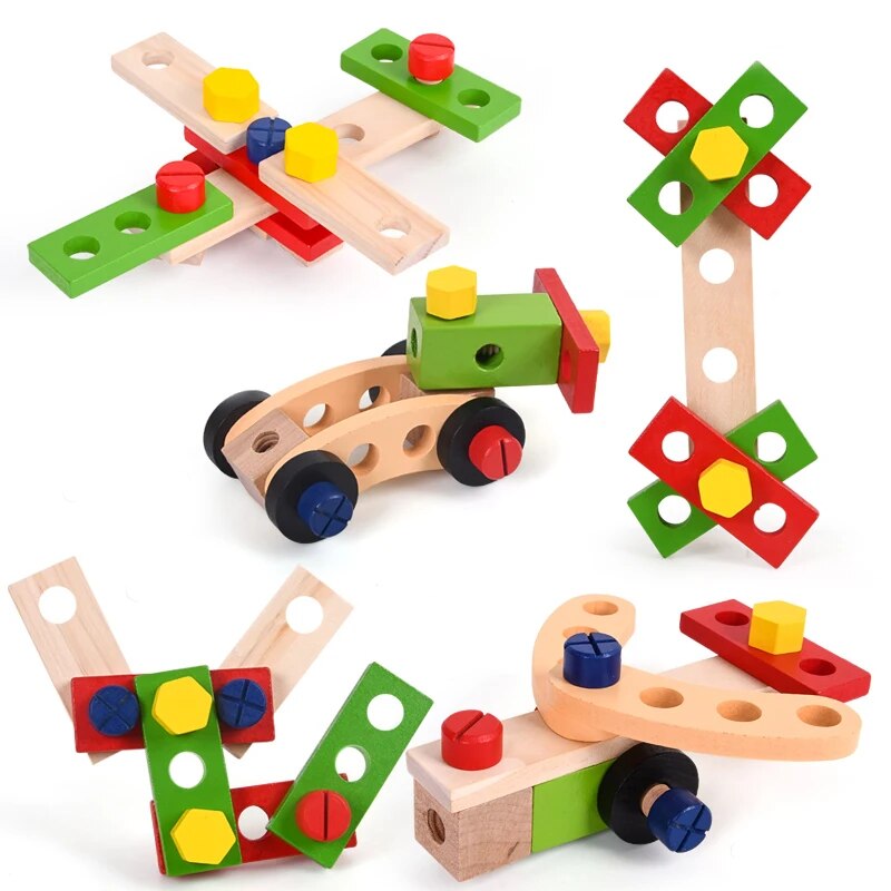 Montessori Bouwset voor Kinderen – Creatief Educatief Speelgoed dat Motoriek en Denken Stimuleert