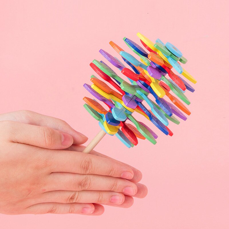 Houten Anti-Stress Speelgoed – FlowStick voor Directe Ontspanning en Focus