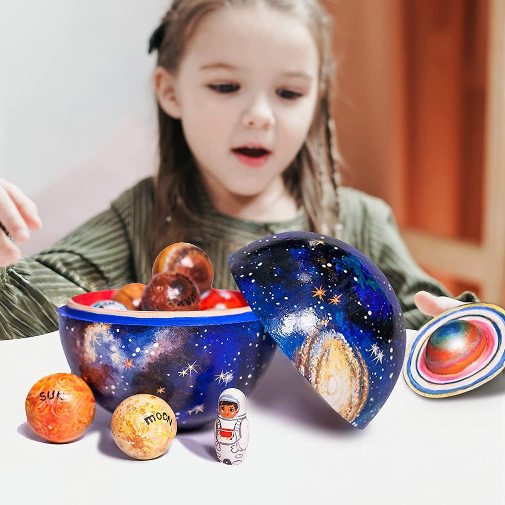 Educatief Houten Zonnestelsel voor Kinderen – Leerzaam Planetenmodel | SolarSeek van LumoLab
