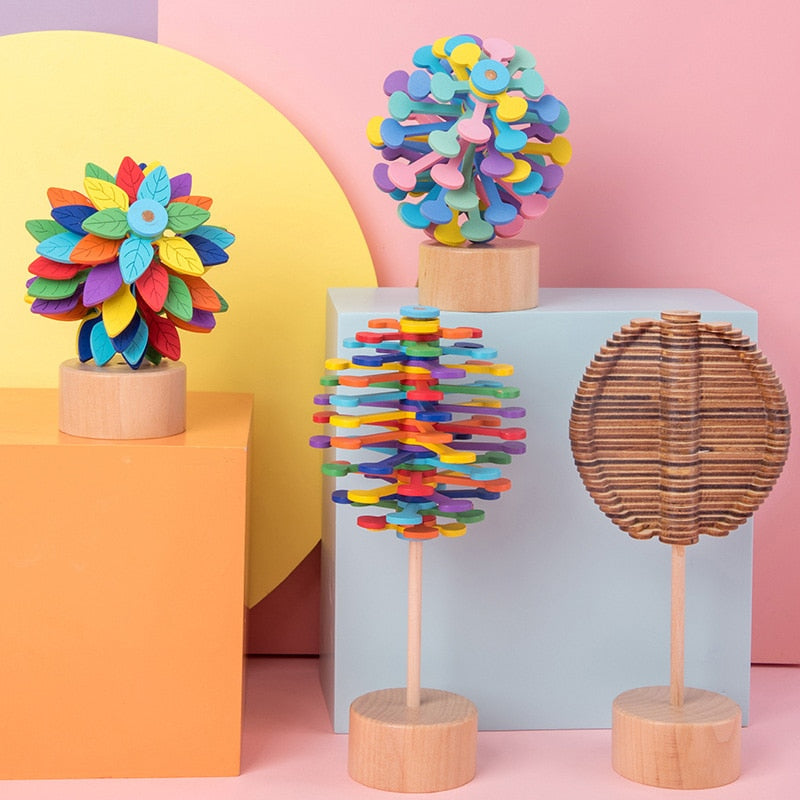 Houten Anti-Stress Speelgoed – FlowStick voor Directe Ontspanning en Focus