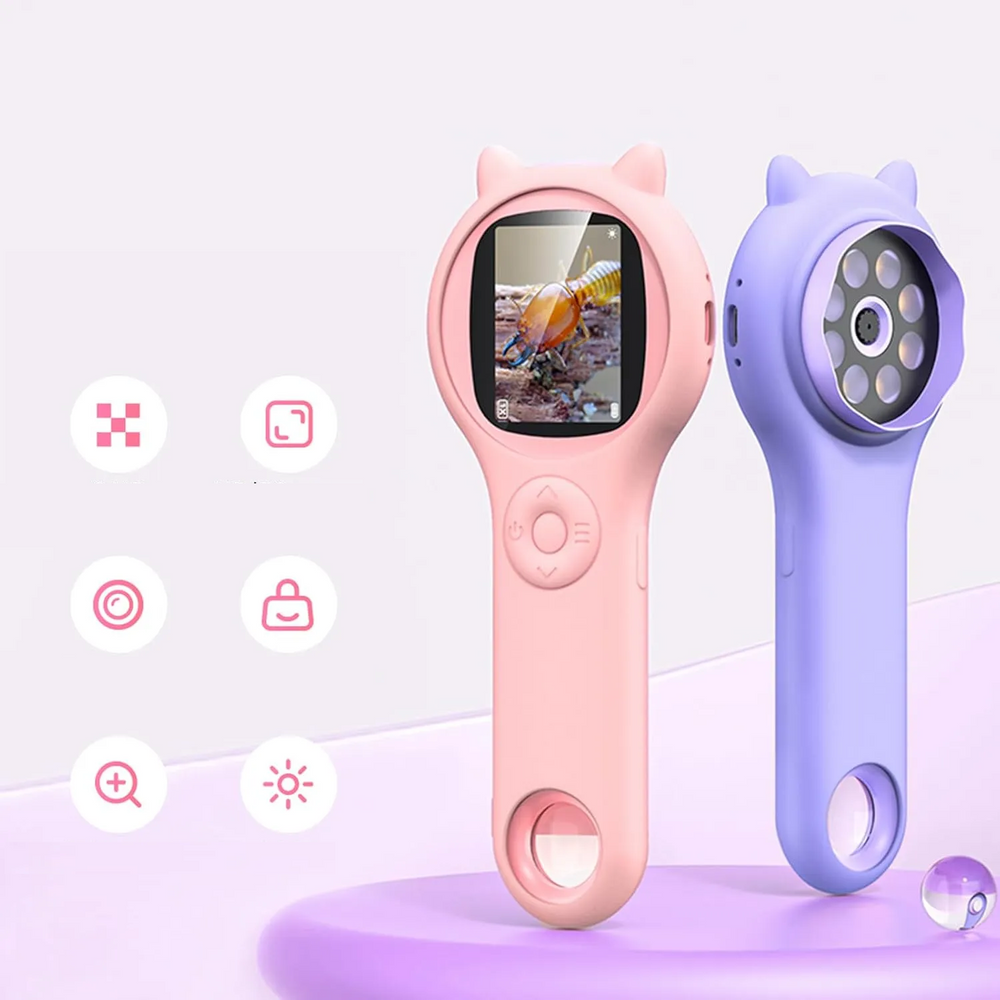 Digitale Kindermicroscoop 250x Zoom – HD Wetenschapsspeelgoed 6+ Jaar