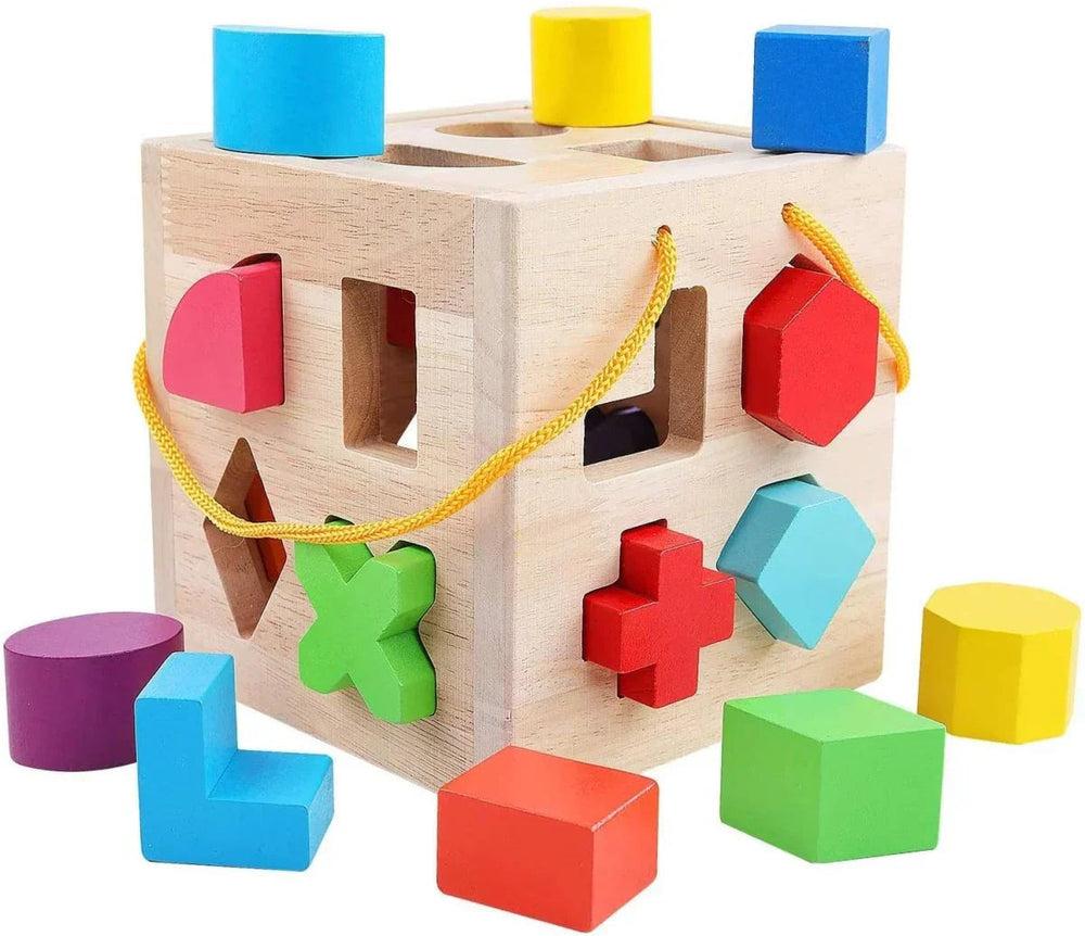 ShapeMaster™ Houten Vormenspel voor Peuters – Bevorder Kleur- en Vormherkenning | Educatief Speelgoed