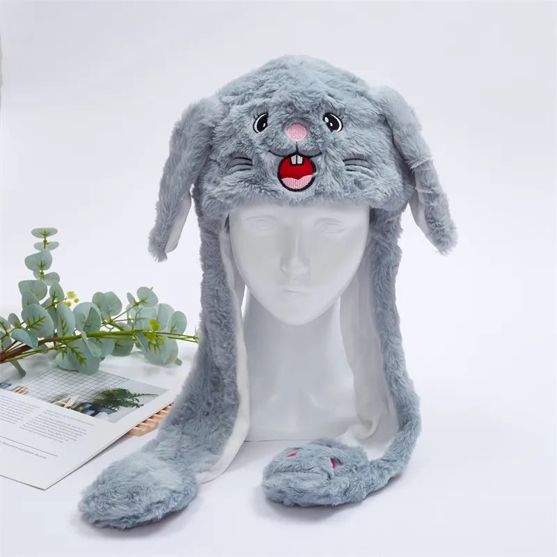 Interactieve Hoed met Beweegbare Oren – Zachte Pluche Winterhoed voor Kinderen & Volwassenen | Perfect voor Cosplay, Feest & Cadeau