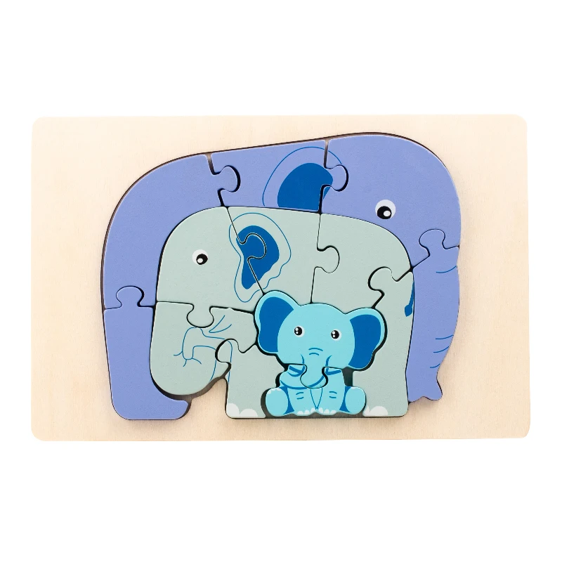 CleverCub Houten Kinderpuzzel – Leerzaam & Veilig Spel Voor 3+ Jaar
