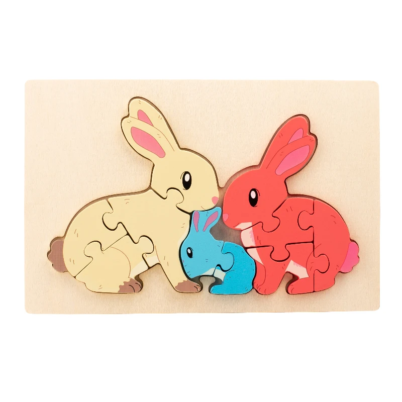 CleverCub Houten Kinderpuzzel – Leerzaam & Veilig Spel Voor 3+ Jaar