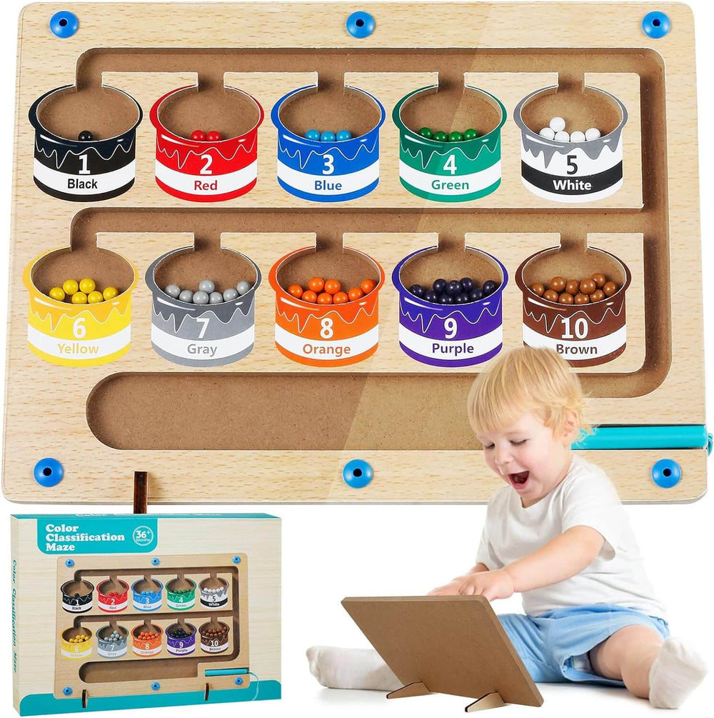 MindPath Magnetisch Leerbord – Montessori Speelgoed voor Kleuters | Leren, Kleuren & Motoriek Ontwikkelen