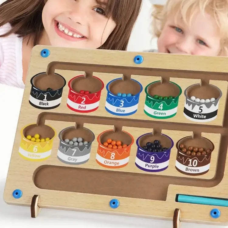 MindPath Magnetisch Leerbord – Montessori Speelgoed voor Kleuters | Leren, Kleuren & Motoriek Ontwikkelen