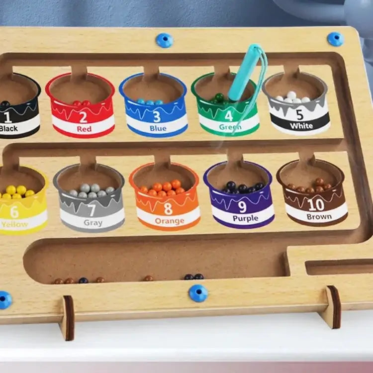 MindPath Magnetisch Leerbord – Montessori Speelgoed voor Kleuters | Leren, Kleuren & Motoriek Ontwikkelen