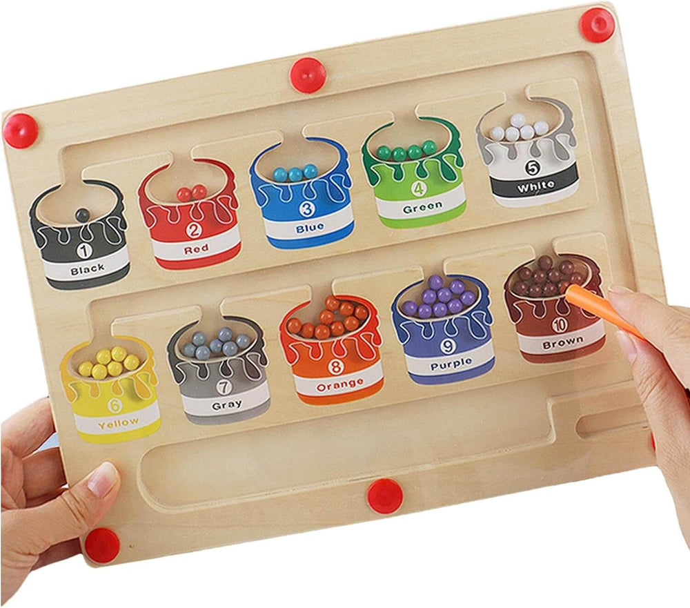 MindPath Magnetisch Leerbord – Montessori Speelgoed voor Kleuters | Leren, Kleuren & Motoriek Ontwikkelen
