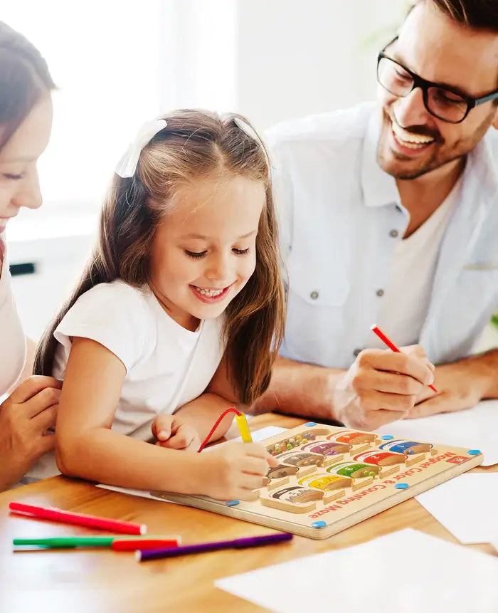 MindPath Magnetisch Leerbord – Montessori Speelgoed voor Kleuters | Leren, Kleuren & Motoriek Ontwikkelen