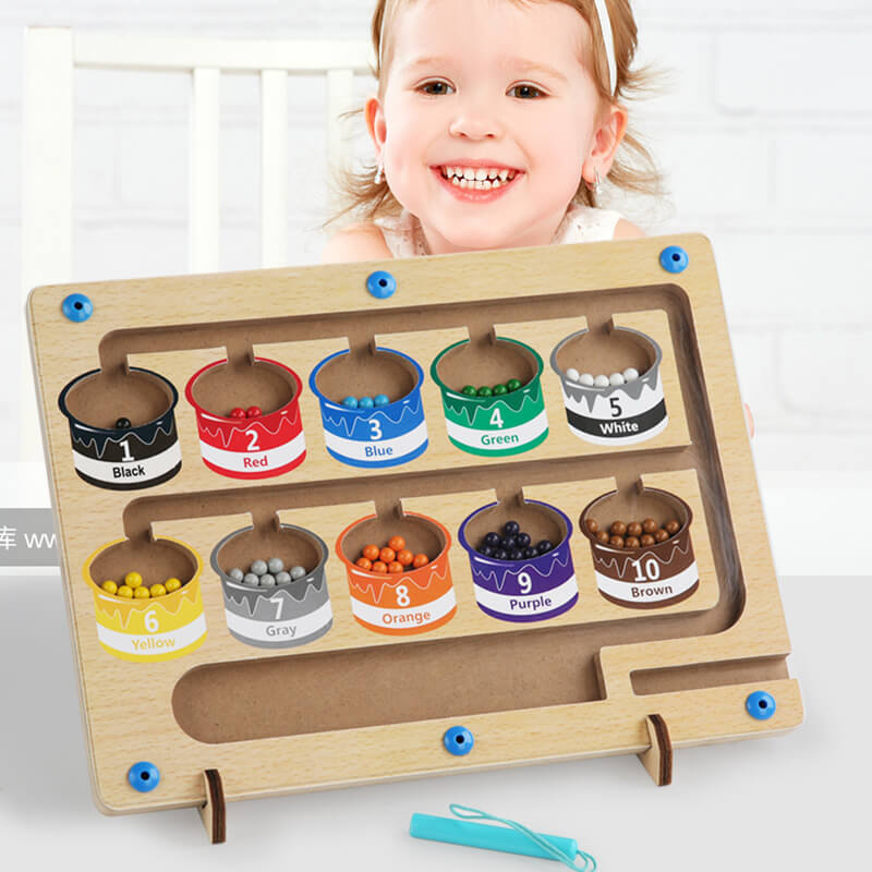 MindPath Magnetisch Leerbord – Montessori Speelgoed voor Kleuters | Leren, Kleuren & Motoriek Ontwikkelen