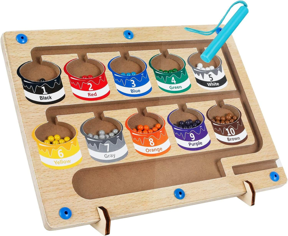MindPath Magnetisch Leerbord – Montessori Speelgoed voor Kleuters | Leren, Kleuren & Motoriek Ontwikkelen
